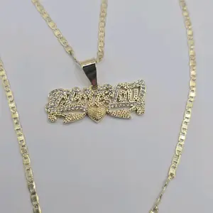 I LOVE YOU fashion necklace gold-plated new style, beautiful letters, clear stones