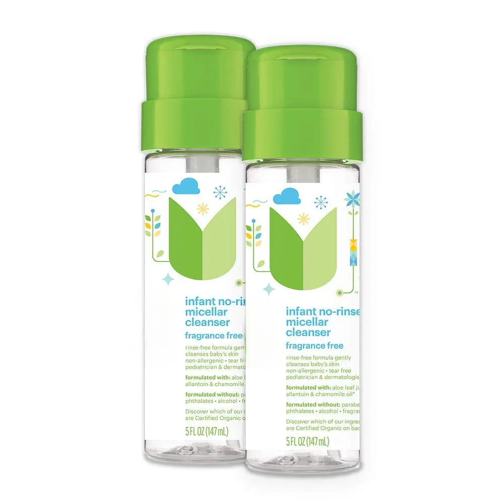 Infant No-Rinse Micellar Cleanser, 5 Fl Oz (Pack 2)