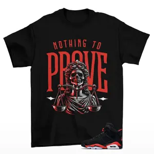 Proof JD 6 Reverse Infrared Matching Sneaker Tee Shirt Black