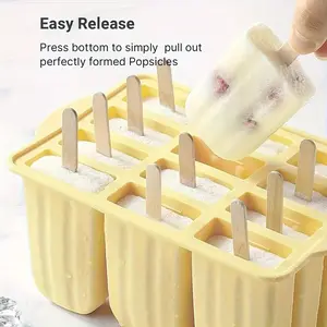 Creative Ice Pop Molds Set, Silicone Ice Cream Mold, Frozen Ice Cube Tray, Home Use Popsicle Maker, Safe Jelly Mold, Kitchen Utensils Accessories