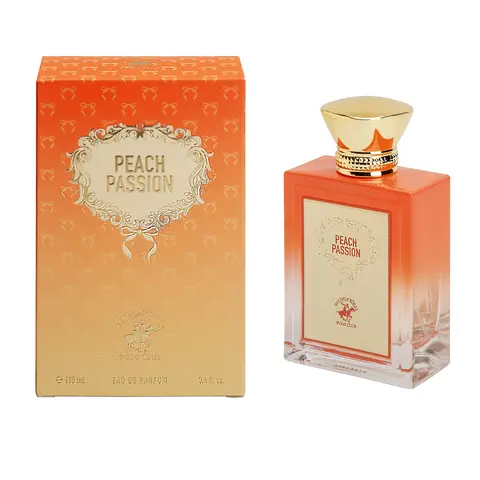 Beverly Hills Polo Club | Peach Passion Gourmand 3.4oz / 100ml Eau de Parfum Spray for Women – Long-Lasting All-Day Scent | Ideal for Everyday Wear, Date Nights, or Special Occasions