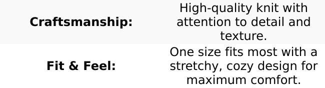 Boutique C.C Cable Knit Knot Headband Beanie - Cozy Western Winter Wear