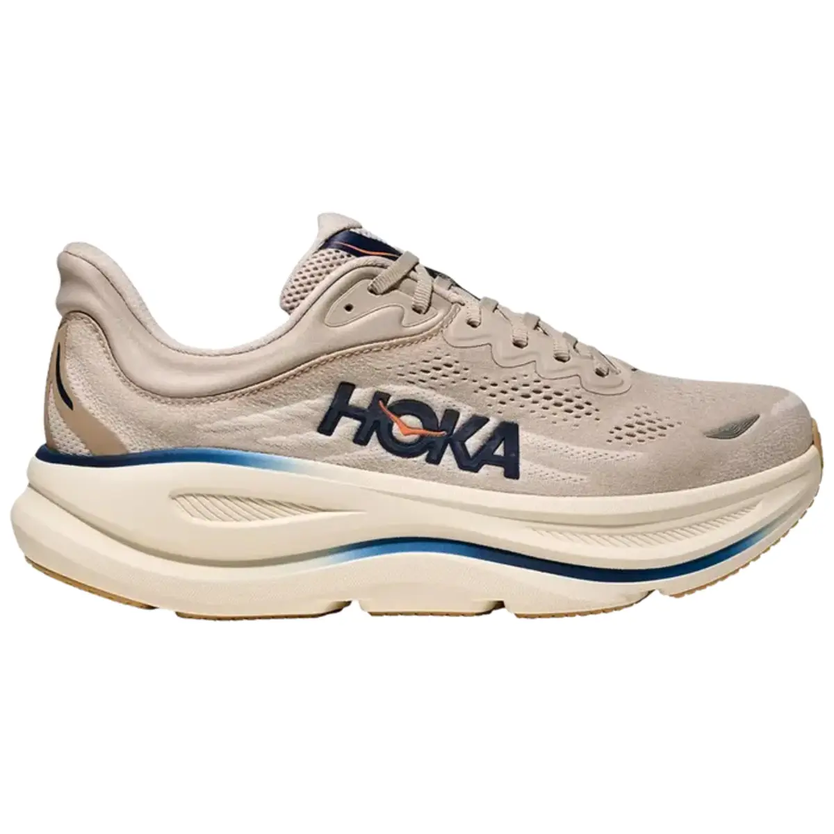Hoka One One Bondi 9 Stucco Grout Men's Fashion Shoes New