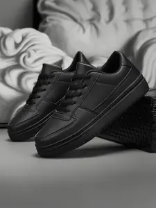 Men's Fashionable Lace Up Low Top Athletic Sneakers, Casual Comfortable Breathable Skate Shoes, Male All-match Round Toe Sports Shoes for Daily Wear