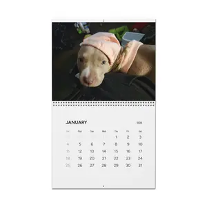 Steel Rose 12-Month Calendar