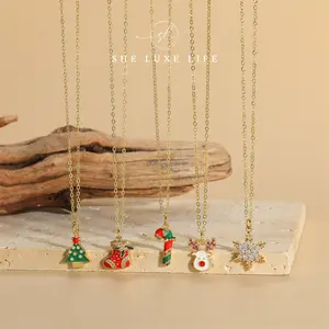 SheLuxeLife | Hot-Selling Christmas Snowflake Pendant Necklace, Christmas Gift, Christmas Set