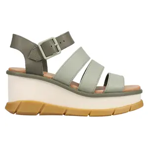 Sorel Womens Joanie Iii Ankle Strap  Casual Sandals Casual Mid Heel 2-3" - Green