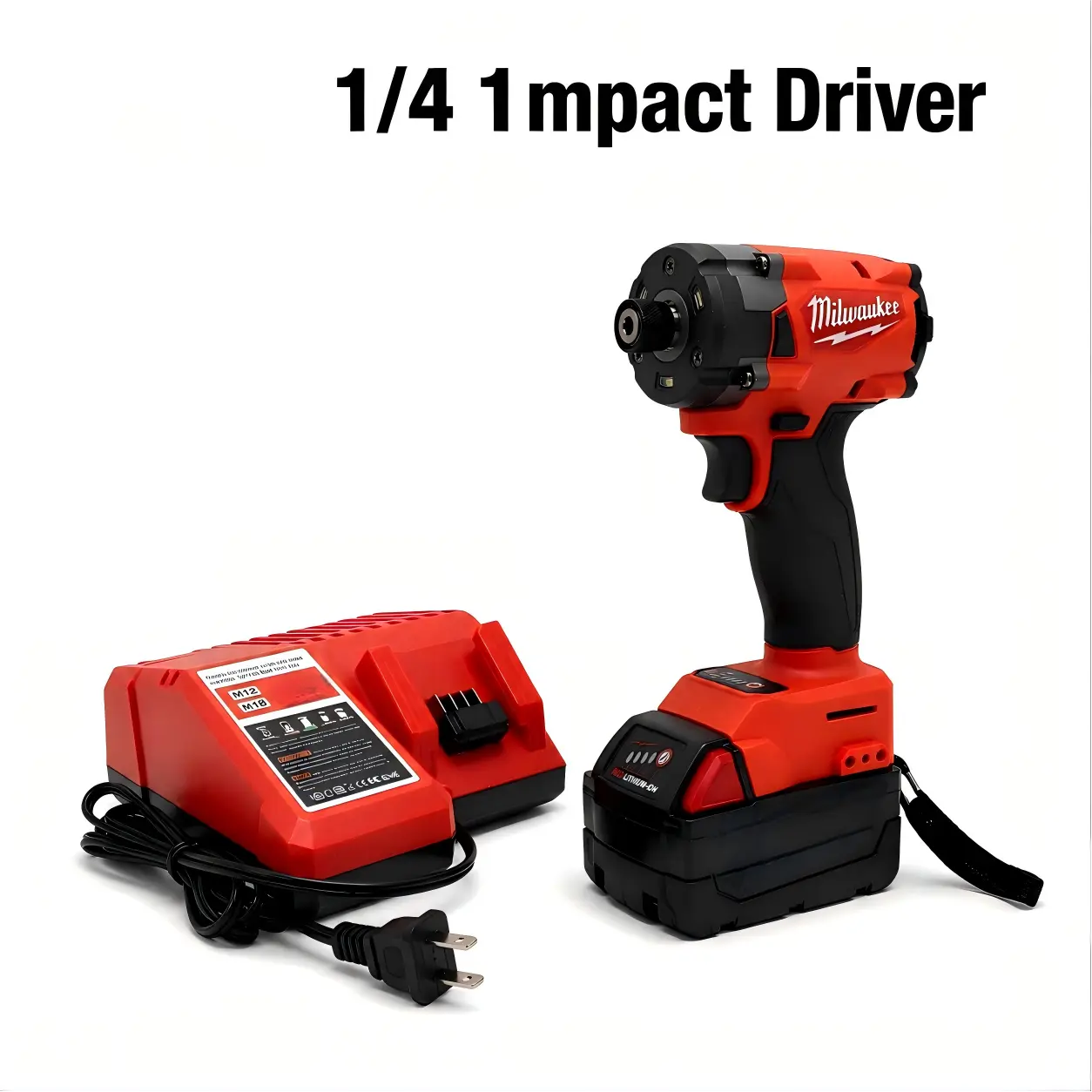 Milwaukee  1/4  M18  Cordless Impact Driver 3000RPM High Speed For Construction Work mechanical reverse function auto swi Level tch max xr brushless impact wrench industrial task screwdriver power tool electric torque 3-side 360-degree vertical mini drill