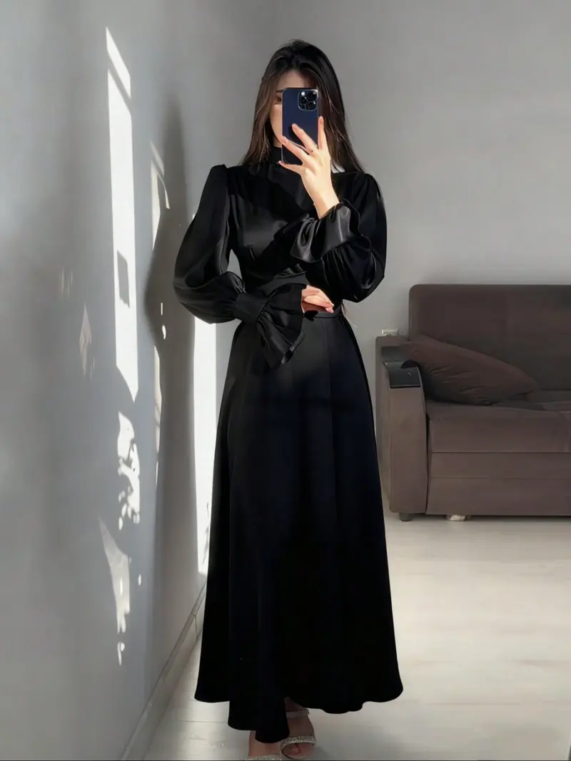 Long sleeve dress with flare sleeve - TikTok Shop