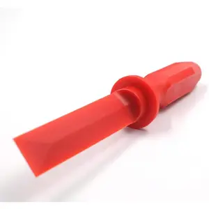 Auto Non-Marring Super Grip Plastic Chisel Scraper, Wheel Weight Remover,Red
