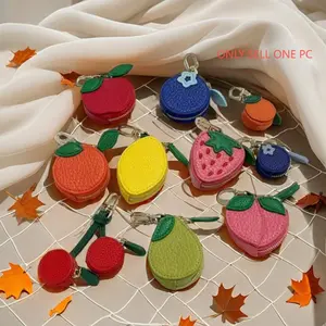 Portable Mini Jewelry Storage Box, Dustproof Fruit Shape Organizer, Travel Cosmetic Bag, Cosmetic Pouch, Women's Jewellery Display Case, Cosmetics Organizer Storage