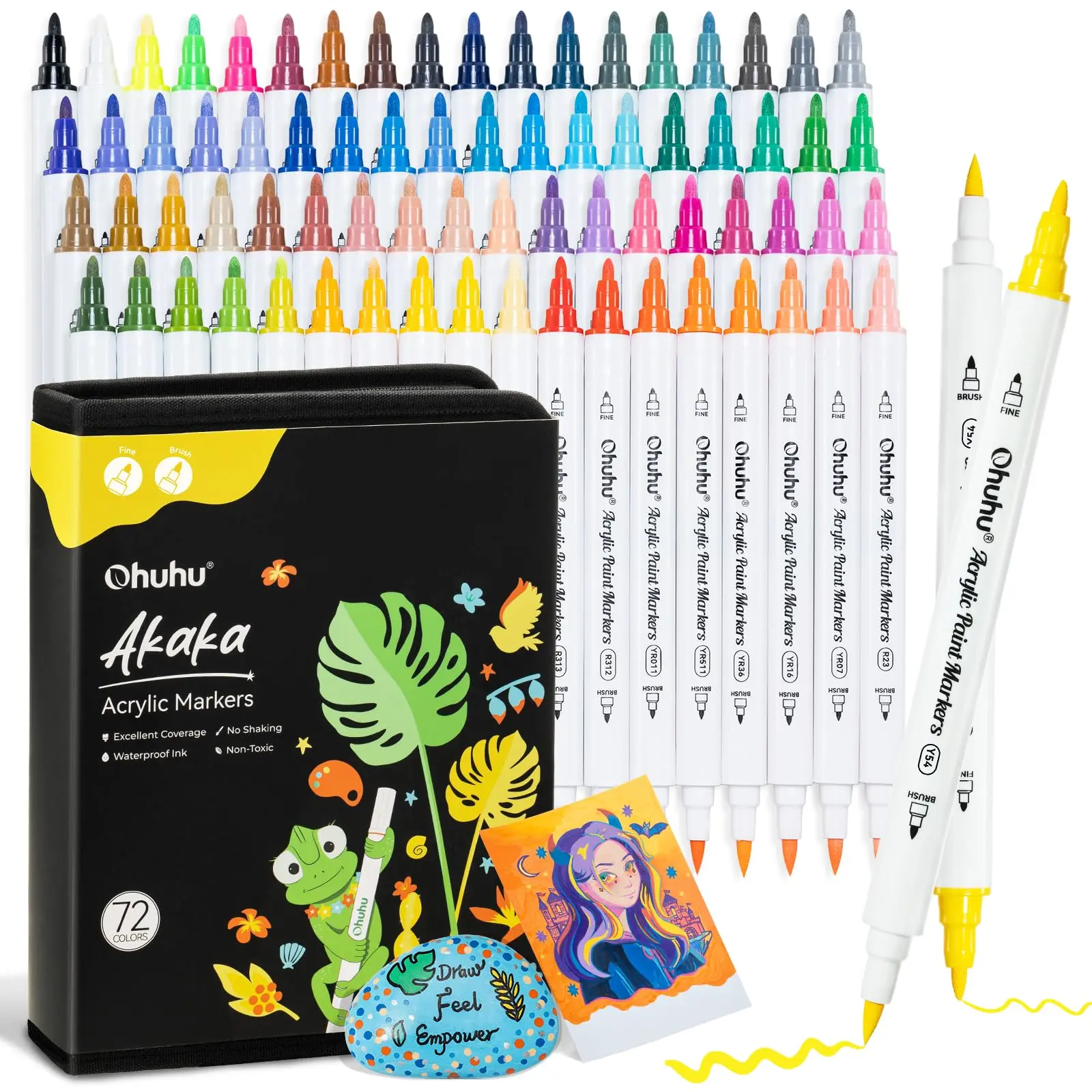 72 Colors Brush & Fine