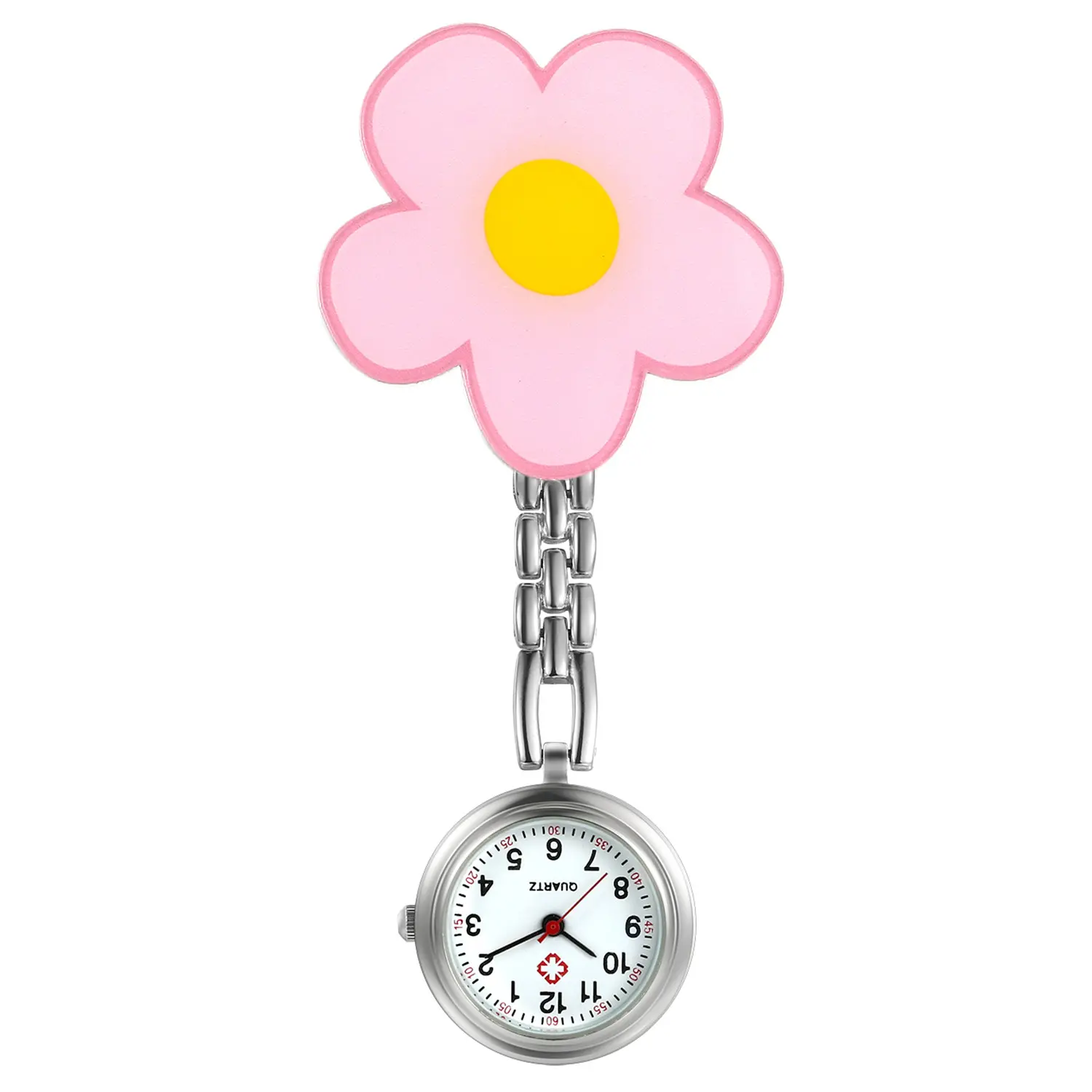 OIDEA Classic Digital Fob Watches for Nurses, Cute Cartoon Brooch Pin with Alloy Case, Lightweight Collectible Style Gift, Classic Digital Pocket & Fob Watches, Collectible Style Pocket & Fob Watches