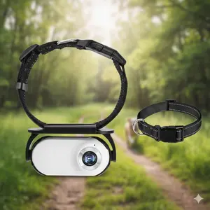 1080P Hd wearable Pet Camera, Waterproof & Anti-Shake, Wireless Mini Action Camera for Pet Monitoring, Dog Cat Training Recorder, Portable Adventure Cam with Health Tracking, Smart Pet Tech for Daily Use