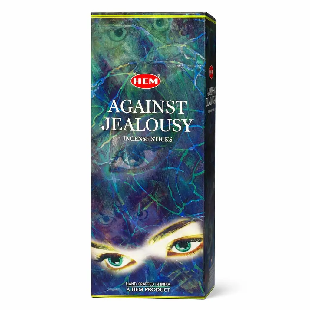 HEM Against Jealousy Incense Sticks - Hand-Rolled in India, 120 Count