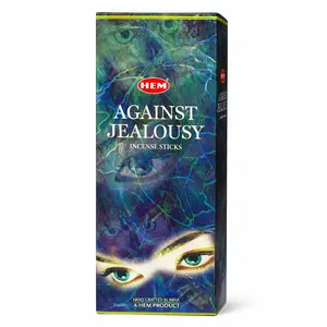 HEM Against Jealousy Incense Sticks - Hand-Rolled in India, 120 Count