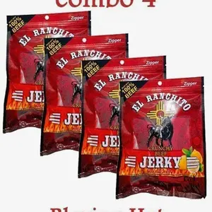 Blazing Hot El Ranchito Crunchy Beef Jerky Net Wt. 2 oz