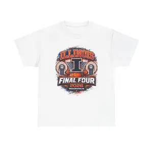 Illinois Final Four 2026 T Shirt, March Madness Illini Basketball Tee