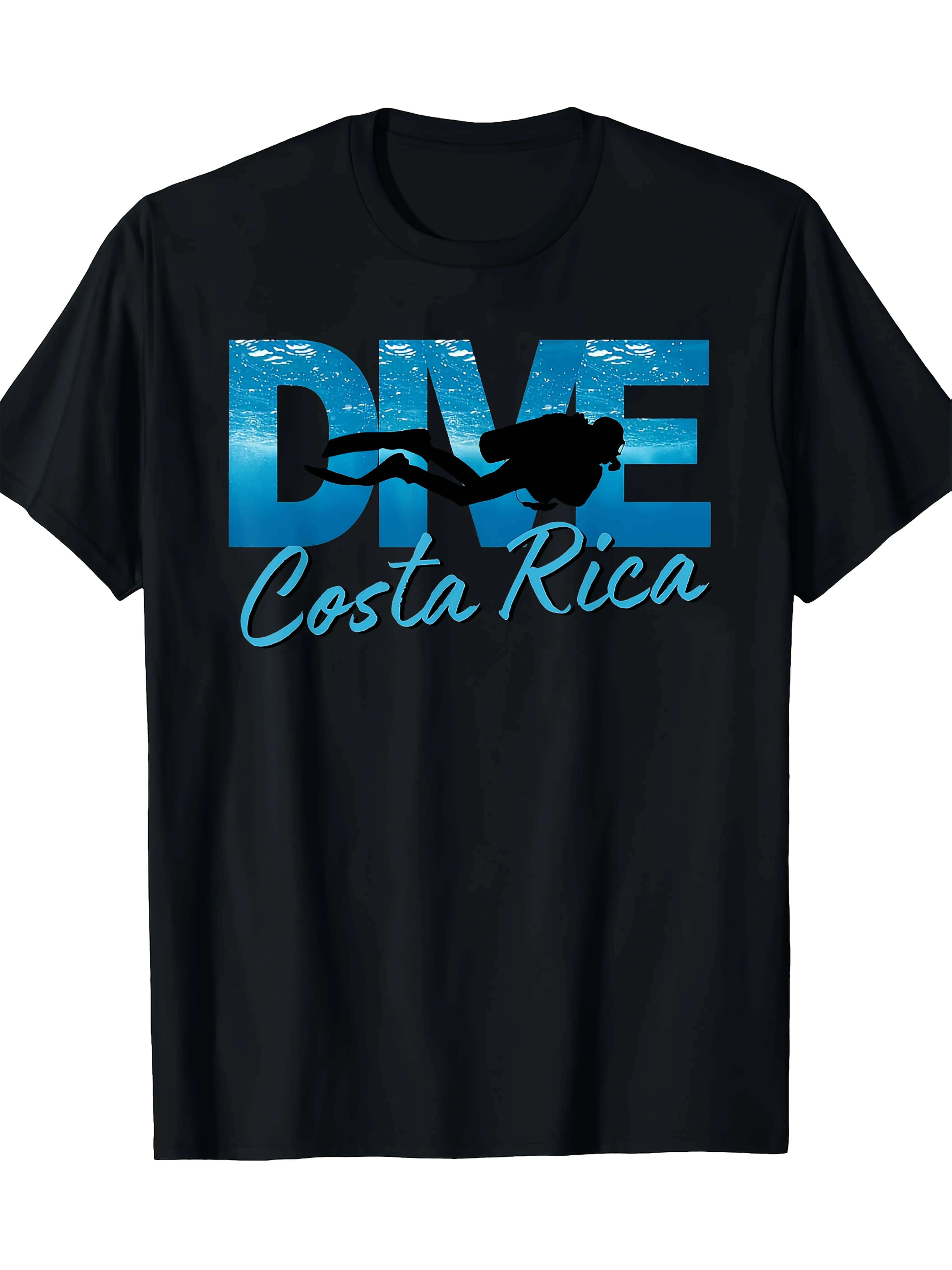 Men'S _Dive Costa Rica_ Graphic T-Shirt - Blue Wav