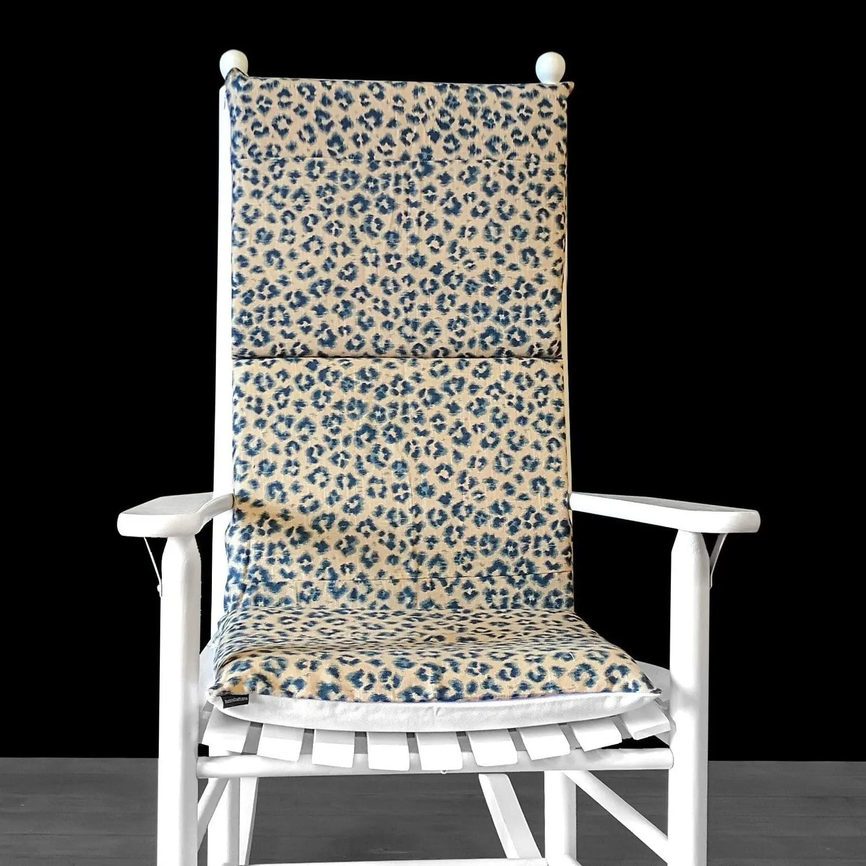 Animal Beige Leopard Cheetah Rocking Chair Cushion