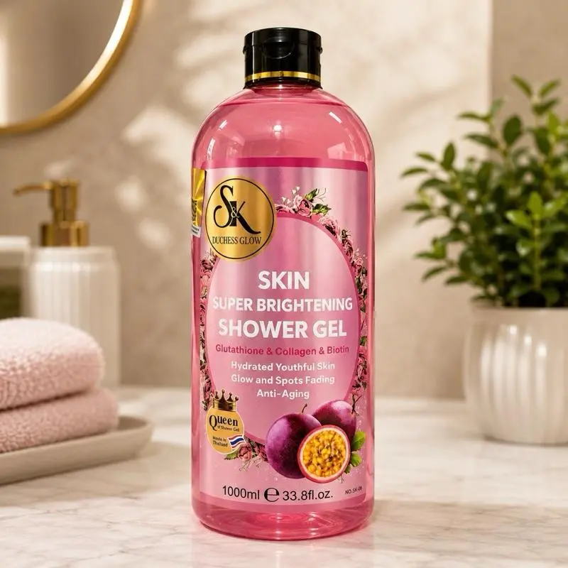 Super Brightening Shower Gel with Glutathione, Collagen, Biotin