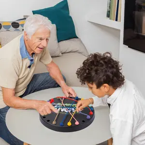 Rope Untangling Puzzle Game, Educational Strategy Board Game for Kids & Adults, Family Travel Party Games with Multi-Level Challenges, Gifts for All Ages