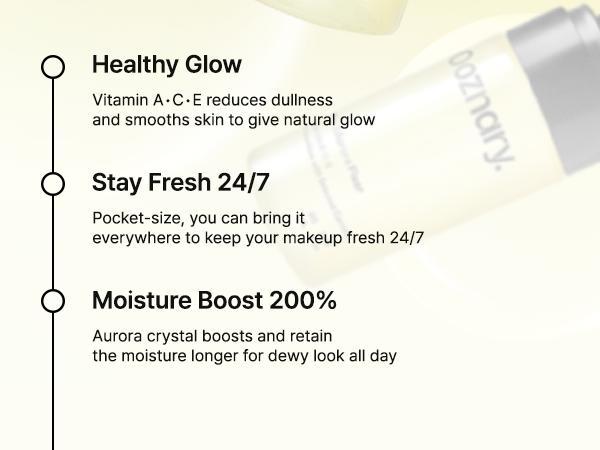 [Ooznary] 24/7 Dark Spot Care & Glass Skin Duo | Vita 3 Serum + Aurora Mist Set | Triple Vitamin Formula, Crystal Ceramide | Hyperpigmentation | Made in Korea