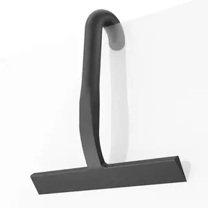 Shower Squeegee for Glass Doors - Ergonomic Round Grip, All-in-One Silicone Design with Built-in Hook Design for Easy Hanging, Efficient for Bathroom, Tile Wall, Car