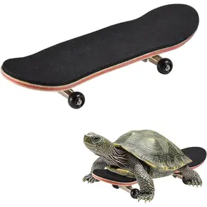 Turtle Skateboard, Mini Skateboard for Turtle, Tortoise Skateboard for Real Turtle, Funny Skateboard for Turtle Dragon Bearded Lizard Small Pets