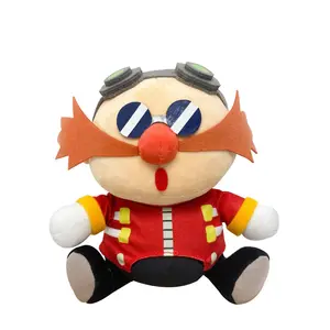 Sonic The Hedgehog - Dr. Robotnik "Eggman" Surprised Sitting Plush 7"H