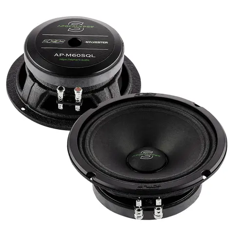 Deaf Bonce Apocalypse AP-M60SQL 6.5in Midrange Car Audio Component - 300W Max/300W RMS High Output SPL Pro Driver, 1.5in Voice Coil, Hybrid Magnet Drive, 100hz–13khz Wide Frequency Range, 97.5dB High Sensitivity, Durable Steel Frame, Car Audio Accessories