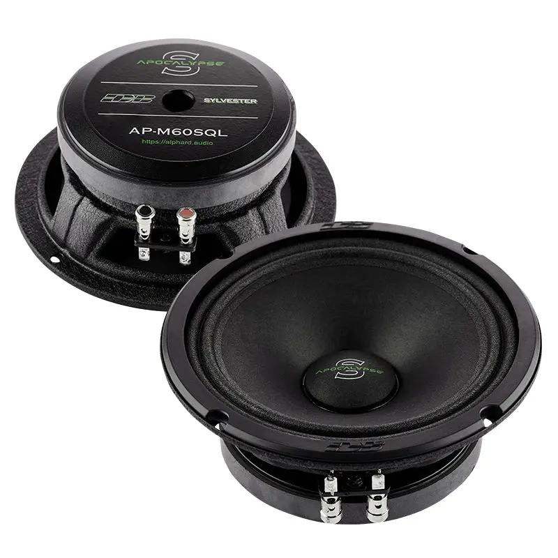 Deaf Bonce Apocalypse AP-M60SQL 6.5in Midrange Car Audio Component - 300W Max/300W RMS High Output SPL Pro Driver, 1.5in Voice Coil, Hybrid Magnet Drive, 100hz–13khz Wide Frequency Range, 97.5dB High Sensitivity, Durable Steel Frame, Car Audio Accessories