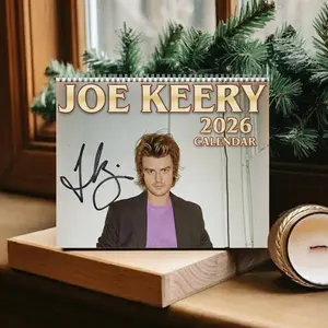 Joe Keery 2026 Wall Calendar Planner, Joe Keery Fan Gift for Fan Merchandise, Monthly Planner Holiday Gift, 2026 Gifts For Her