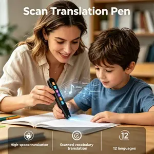 Portable Smart Translation Pen, Multi-Language Scan Translator, Ideal for Students, Travelers, Business, Universal Dictionary Pen