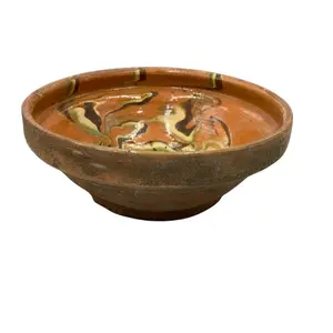 Antique Hungarian Folk Art Decorative Bowl