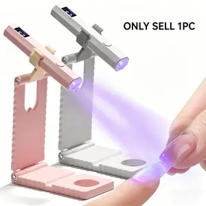 Mini portable handheld nail lamp, with bracket timed display, handheld household fast drying UV lamp, 2-speed adjustable, usb charging nail dryer