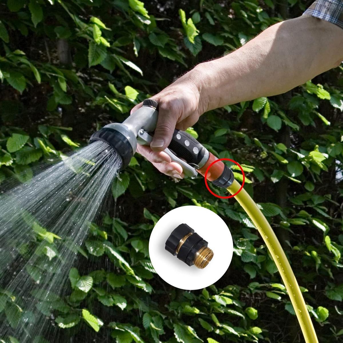 Garden Hose Quick Connector,Male and Female Garden Hose Fitting Quick Connector Rubber Washers Leak Proof Durable Aluminum 6 Set Quick Connect Hose Fittings for Garden Hose Quick Connector with Gasket,3/4 Inch Attachment Quick#MothersDayGift #GiftsForHer