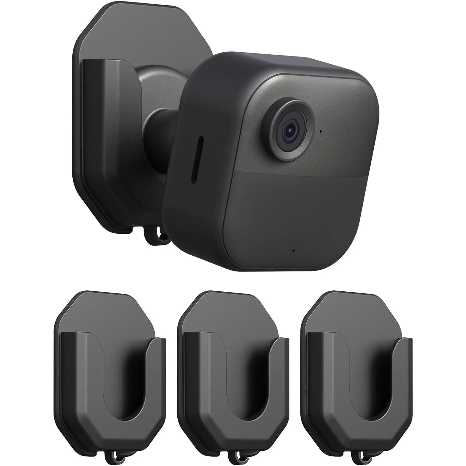 3 Pack Blink Camera No Drill No Screws Wall Mount Bracket for Blink Mini /Mini 2 /Blink Outdoor 4 /Blink Indoor Camera, HBV Adhesive Mount
