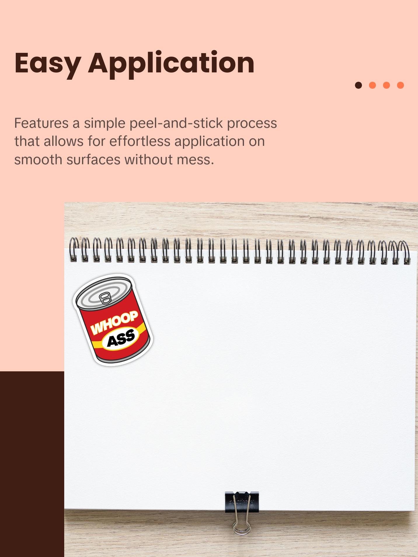 Can of Whoop Ass Premium Die Cut Vinyl Sticker (Waterproof, Removable, & UV Resistant)