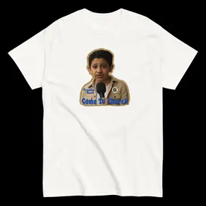 Frankie Gooch Come To Church TEE Classic Cotton Menswear Streetwear Top Unisex Grey Hem Polyester Fabric Sleeves Tshirt Graphic Sport Grey 90% Cotton 10% Polyester White Yarn Casual Crewneck Short Sleeve