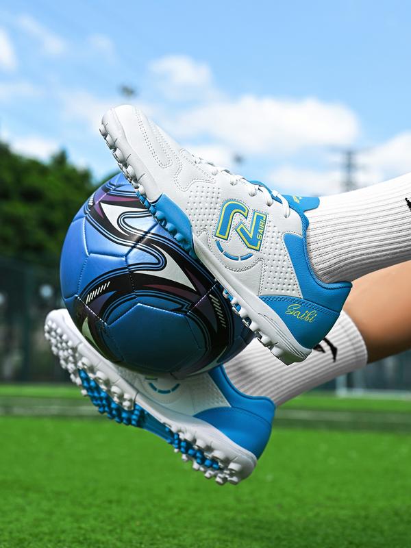 Unisex TF Soccer Shoes, Turf Shoes, Soccer Cleats, Durable PU Leather & Rubber Sole, Sporty Style, All-Season Wear, Anti-Slip Design, Suitable for Multiple Surfaces