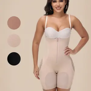 ChicCurve High-Waisted Tummy Control & Butt-Lifting Shaping Shorts for Women Breathable Fabric with Zipper Detail Plain Design Comfortable Bodysuit Minimalist Basic Style Shapewear