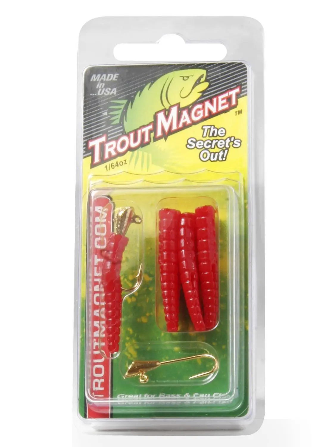 Leland Lures Trout Magnet 1/64 oz Softbait 9 Count per Pack - Red