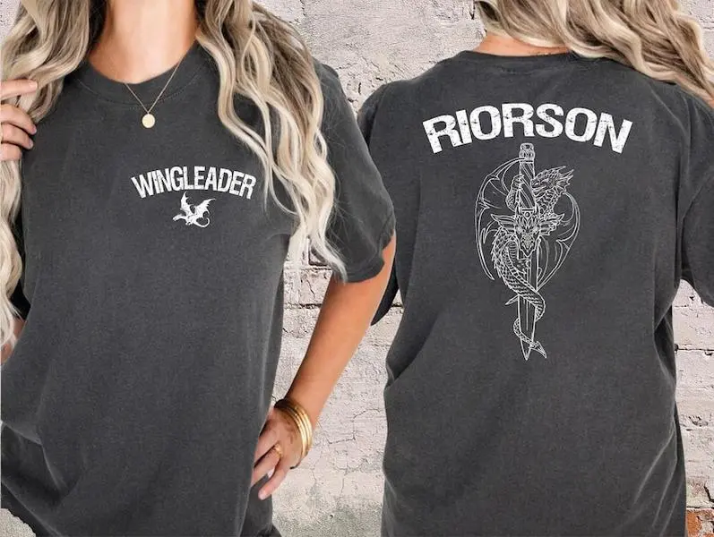 Xaden Riorson Wingleader Shirt, Comfort Colors Fourth Wing Merchs, Bookish Tee, Booktok Onyx Storm Reader TShirt