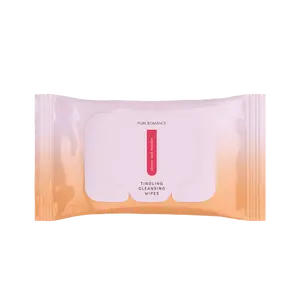 PURE ROMANCE Tingling Intimate Wipes Aloe Cleanser - pH Balanced & Biodegradable - 10 Single-Use Wipes - No Parabens Dyes Mineral-Oil Added Fragrances Harsh Chemicals