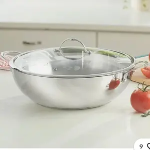 Stainless Steel 6 Quart Casserole Dish with Lid for Cooking