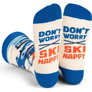 Lavley Ski Socks - Funny Socks For Skiers And Snowboarders - Unisex Novelty Gift - Great For Birthdays Or Holidays