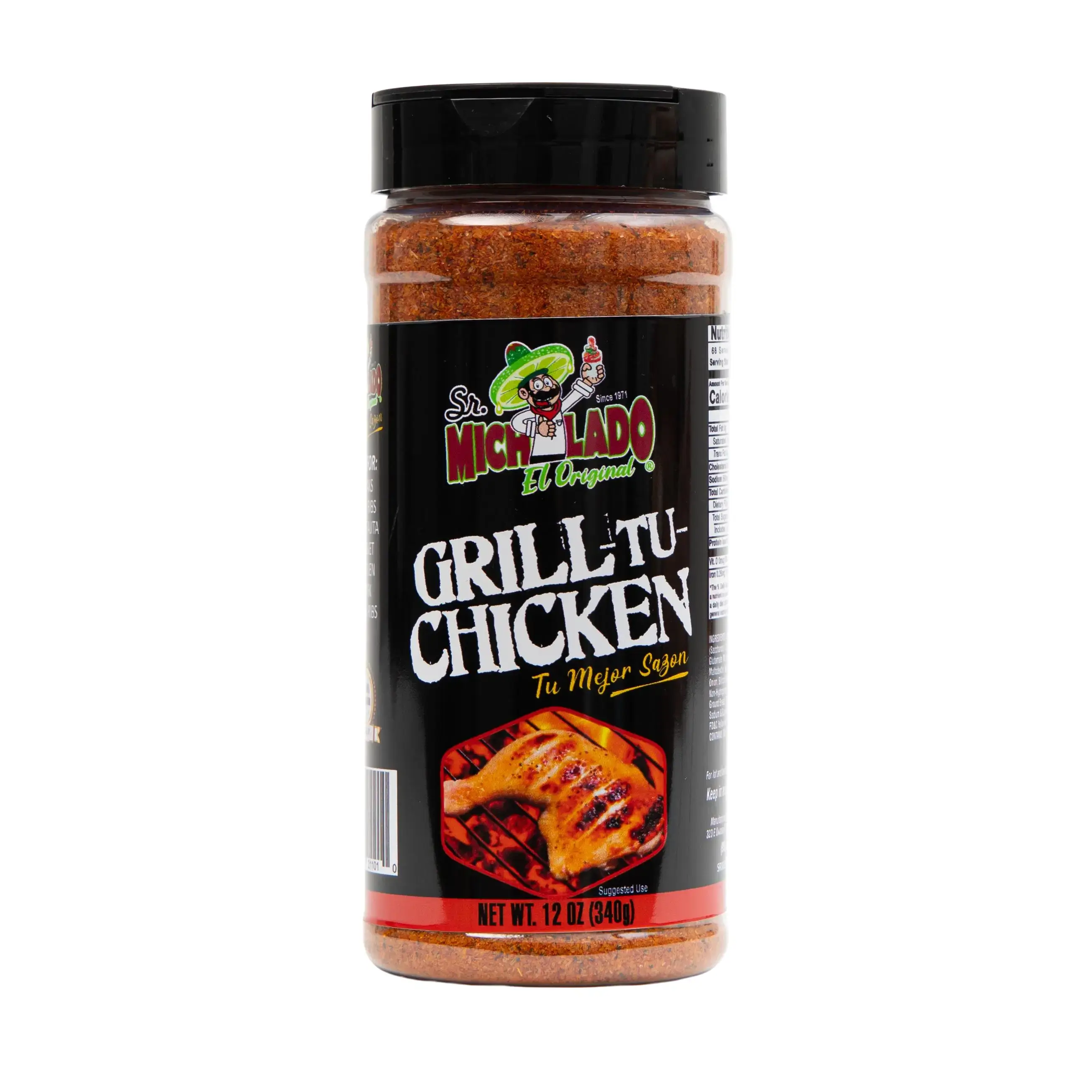 GRILL-TU-CHICKEN Seasoning - Sr. Michelado - Bottle Spice powder seasoning GRILL-TU-CHICKEN Seasoning - Sr. Michelado - Bottle Spice powder seasoning
