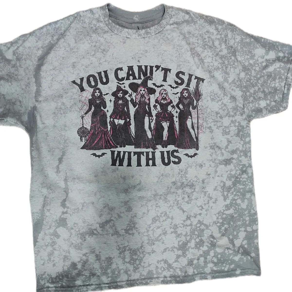 You Can't Sit with us - Bleached sublimation t-shirt
