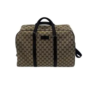 Pre-owned GUCCI Canvas Luggage Weekender XL GG IB26050148